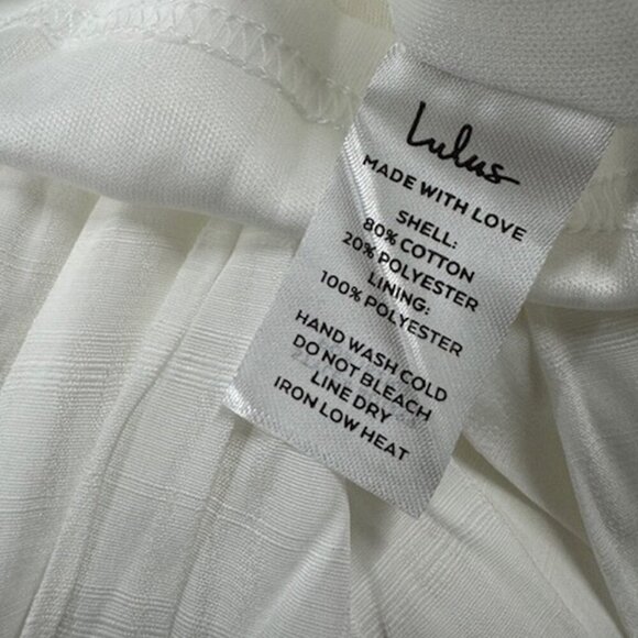 NWT Lulus Adorable Sight White One-Shoulder Tiered Mini Dress - Picture 6 of 8